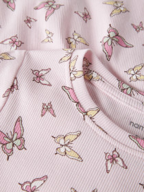 NAME IT Kjole Vemma Cradle Pink Butterflies